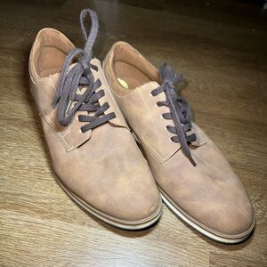 Aldo Two Tone brown Canvas Leather Casual‎ Lace Up Oxfords Shoes Men's 11